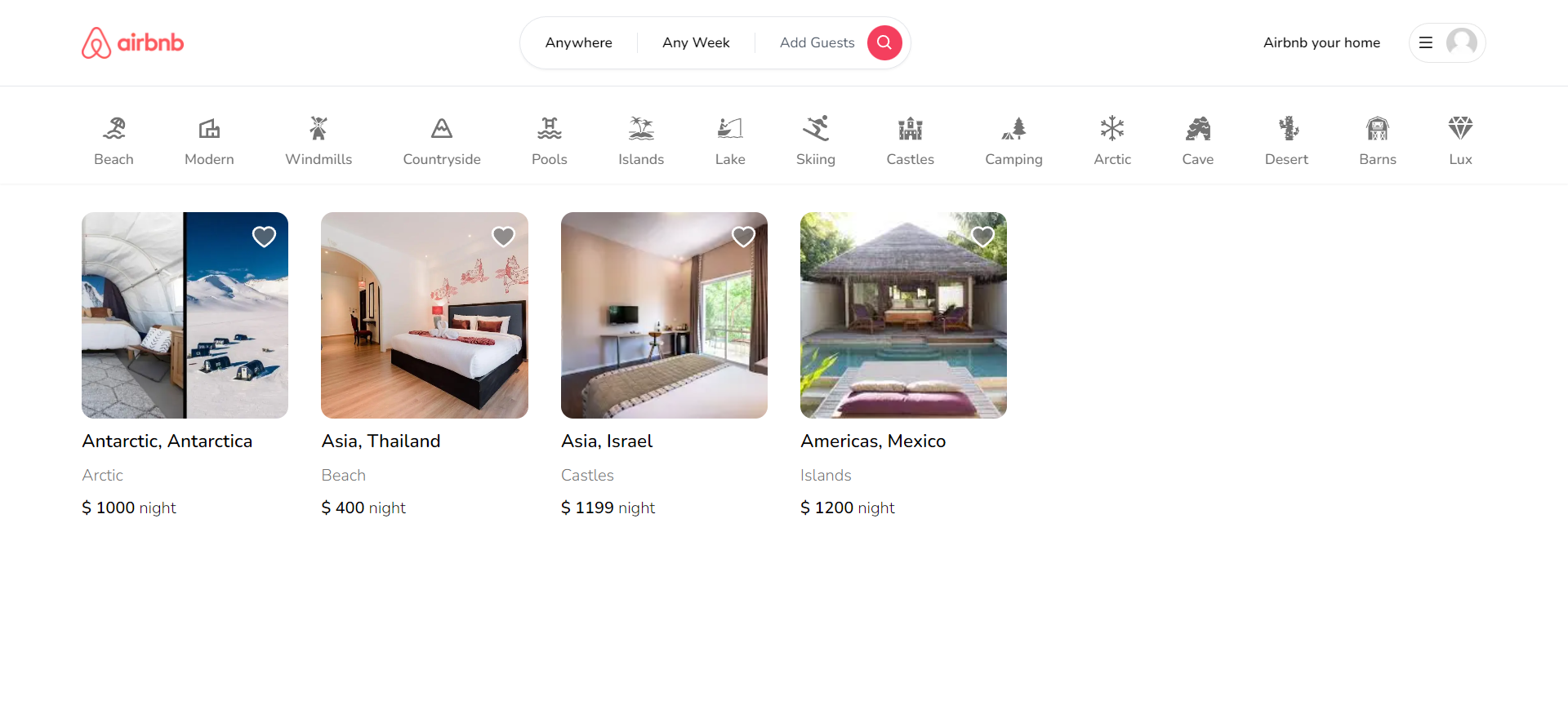 icon Airbnb Clone